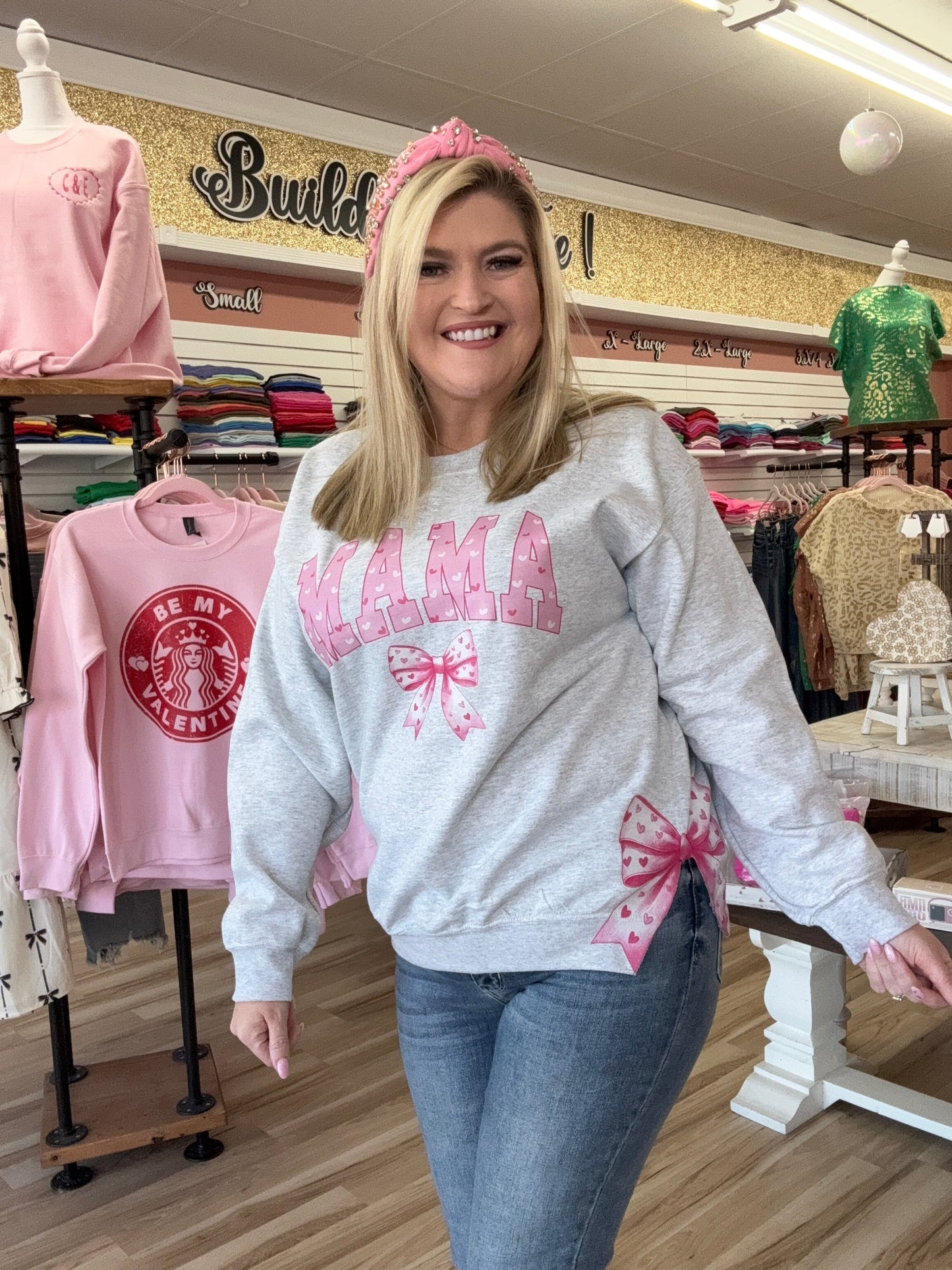 Mama Coquette Side Bow Sweatshirt