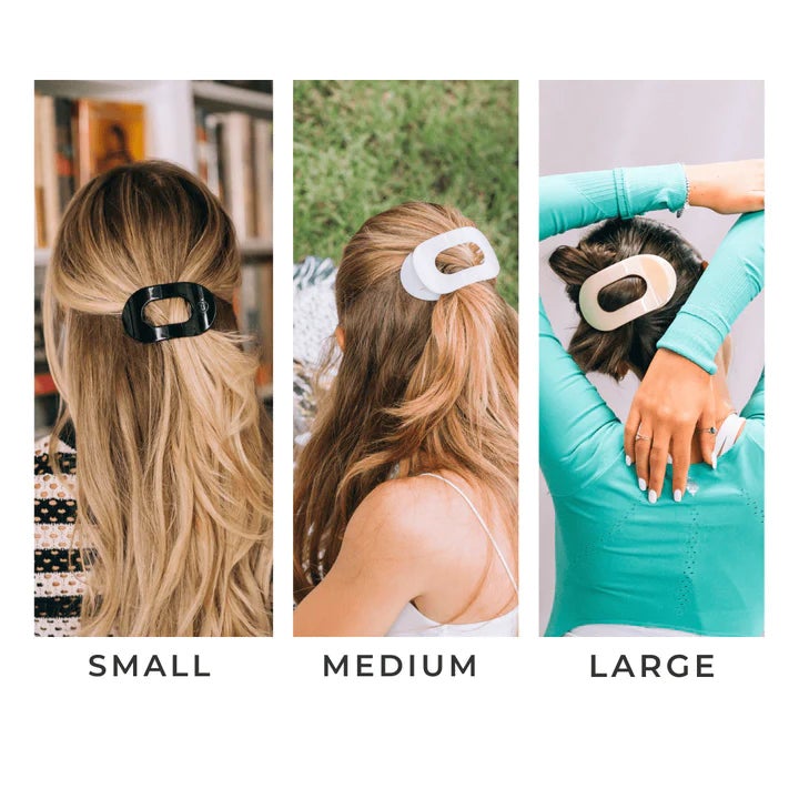 Round Flat Hair Clips - Teleties
