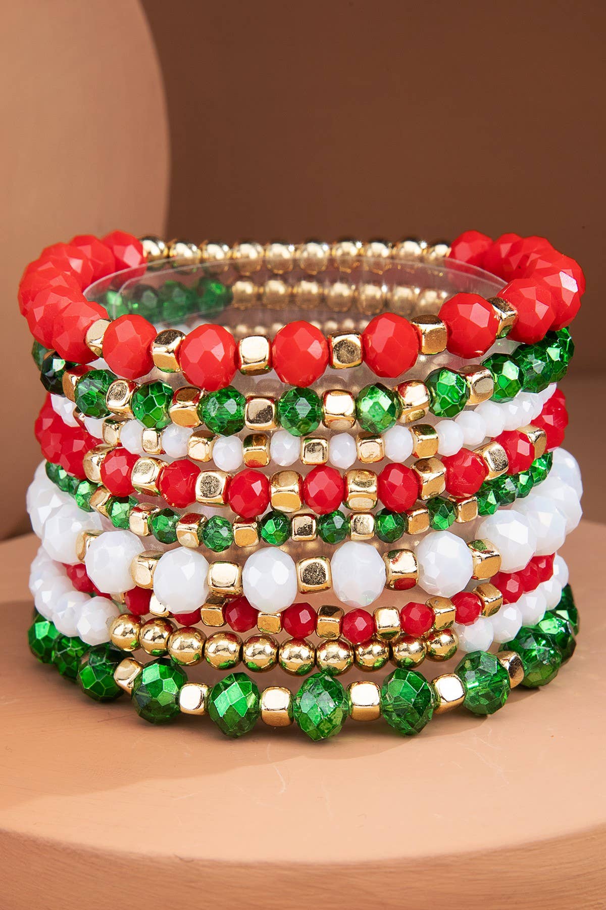 Colorful Stackable Beaded Stretch Bracelet