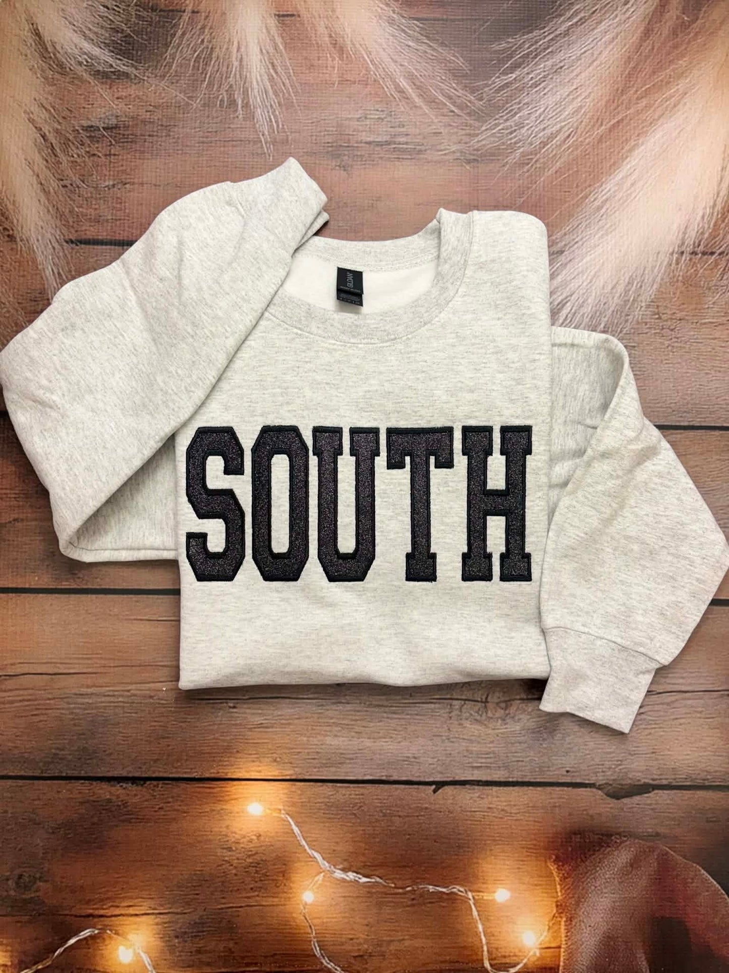 Custom Glitter Applique Varsity Letter Embroidery