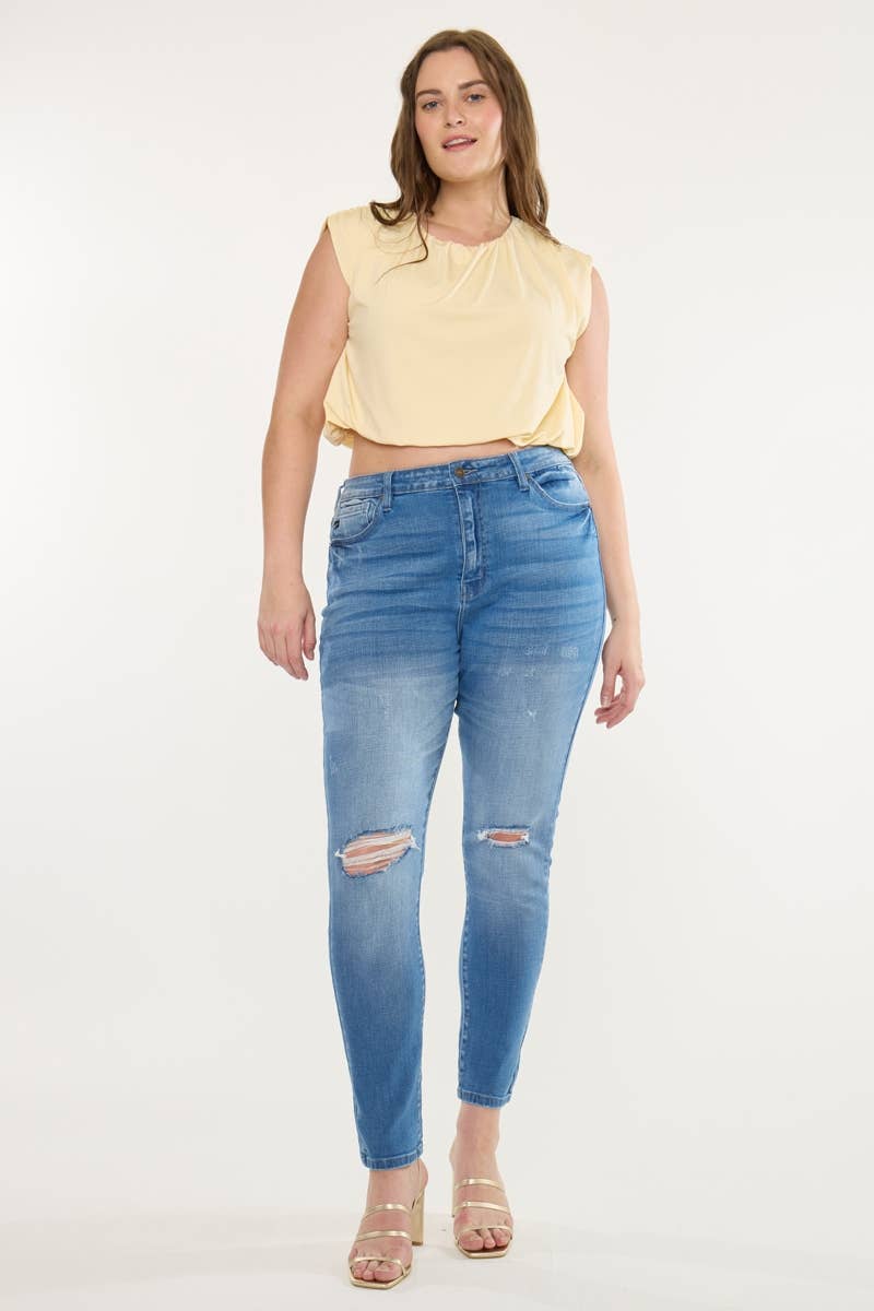 Plus High Rise Super Skinny Jeans