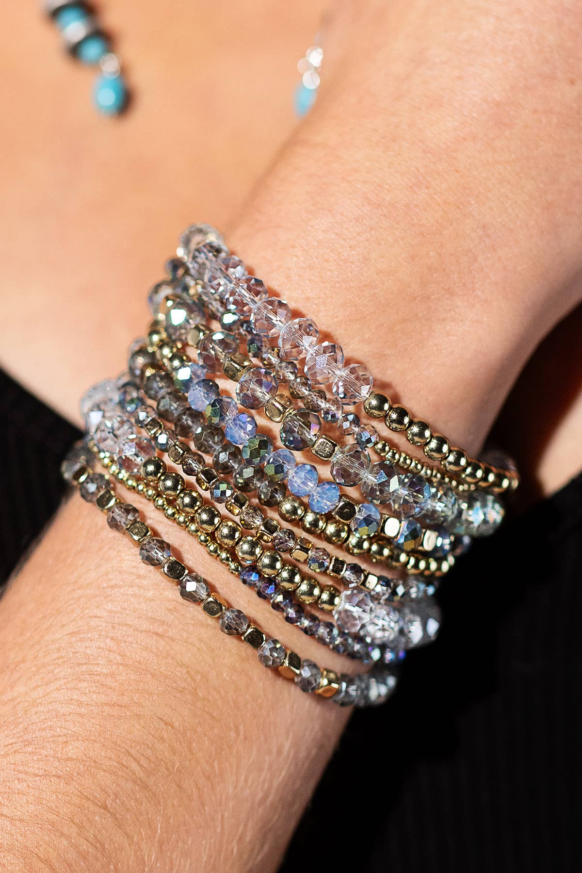 Colorful Stackable Beaded Stretch Bracelet