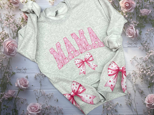 Mama Coquette Side Bow Sweatshirt