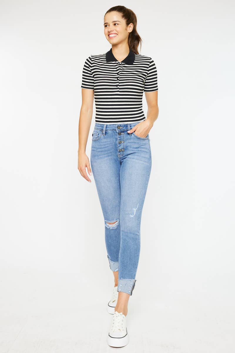 KANCAN HIGH RISE ANKLE SKINNY JEANS