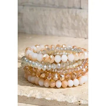 Colorful Stackable Beaded Stretch Bracelet