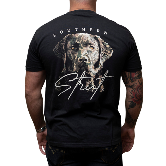 Lab Portrait Black Short-Sleeve T-Shirt: Black