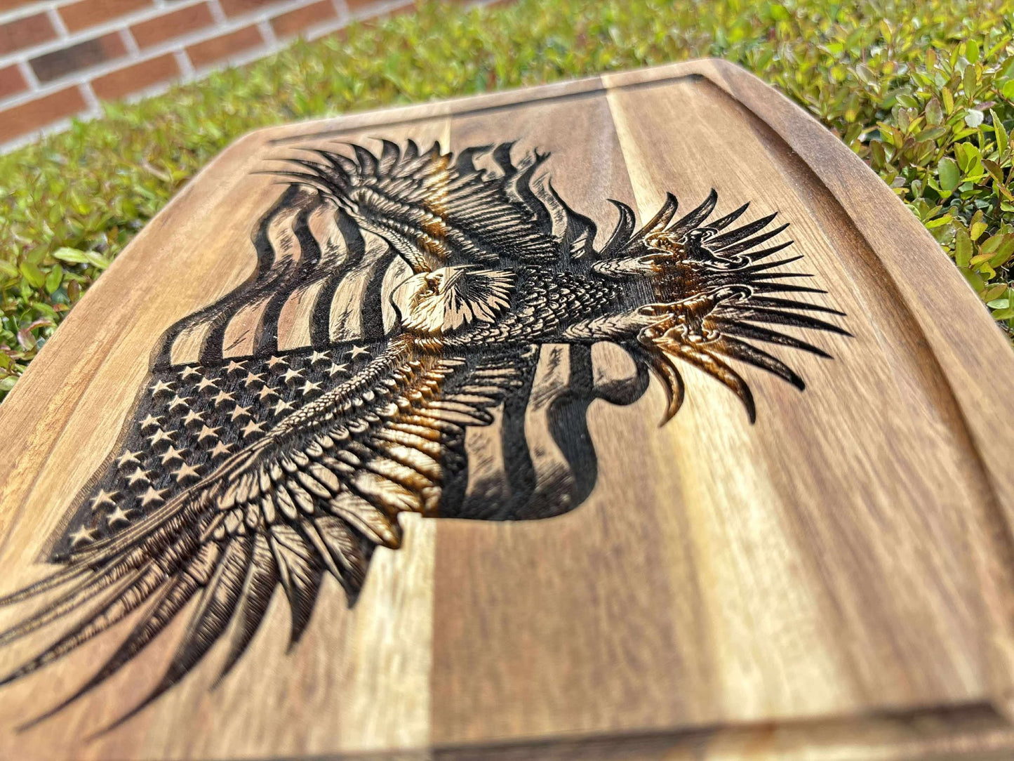 Engraved Eagle & Flag Board