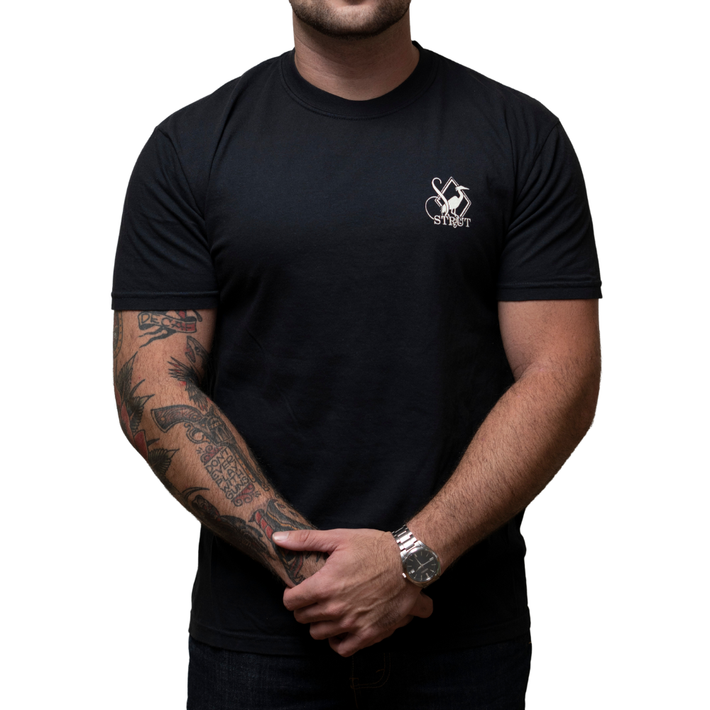 Lab Portrait Black Short-Sleeve T-Shirt: Black